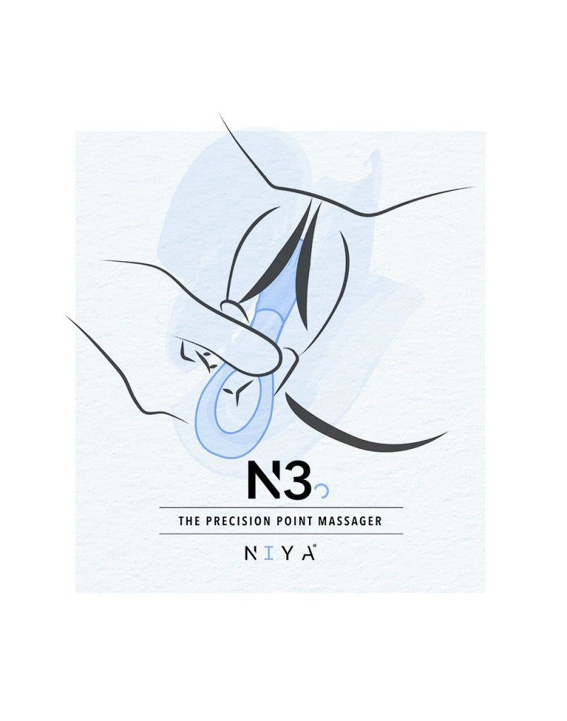 NIYA 3 Vingervibrator – Lichtblauw