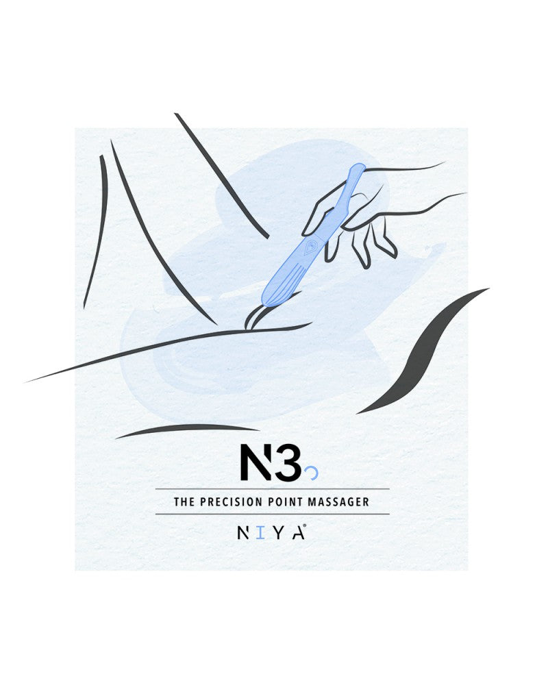 NIYA 3 Vingervibrator – Lichtblauw