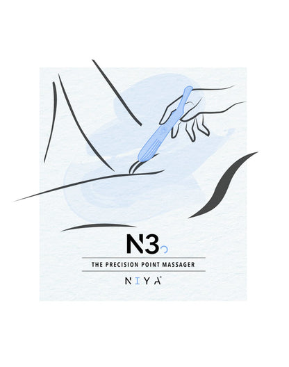 NIYA 3 Vingervibrator – Lichtblauw