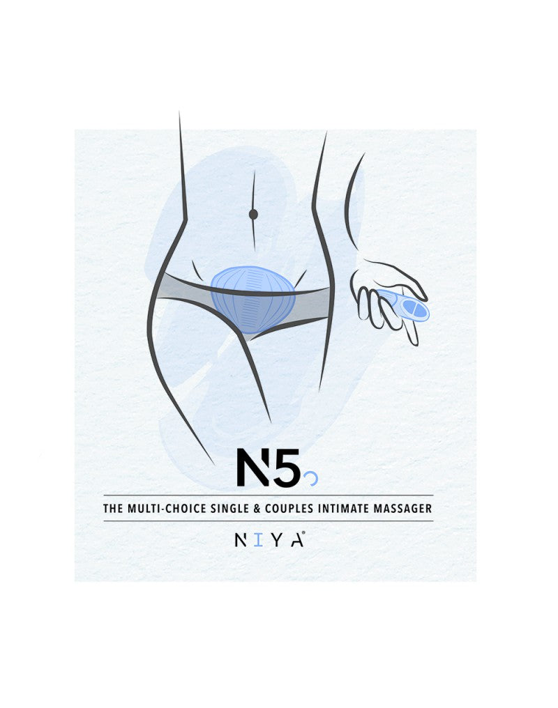 NIYA 5 – Oplegvibrator met Afstandsbediening | Lichtblauw