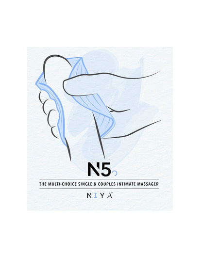 NIYA 5 – Oplegvibrator met Afstandsbediening | Lichtblauw
