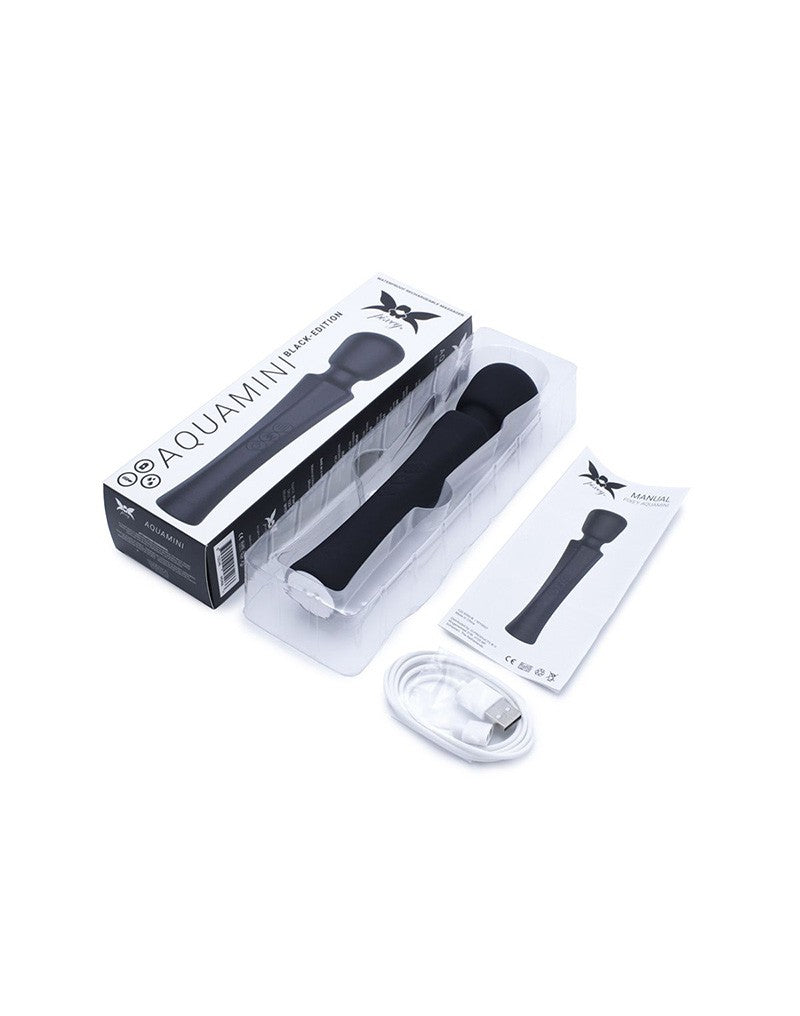 Pixey Aquawand Mini Wandvibrator – Zwart
