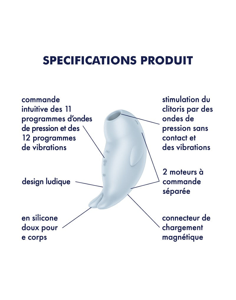 Satisfyer Seal You Soon Luchtdruk Vibrator – Blauw