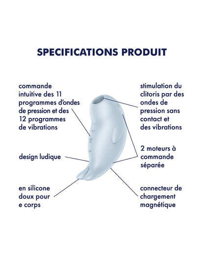 Satisfyer Seal You Soon Luchtdruk Vibrator – Blauw