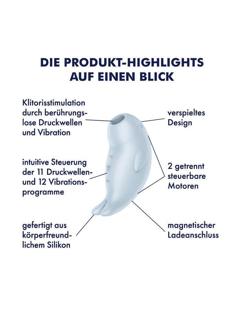 Satisfyer Seal You Soon Luchtdruk Vibrator – Blauw