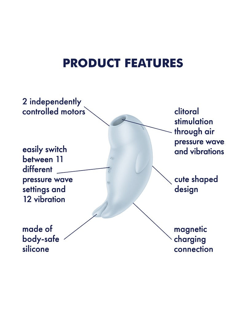 Satisfyer Seal You Soon Luchtdruk Vibrator – Blauw