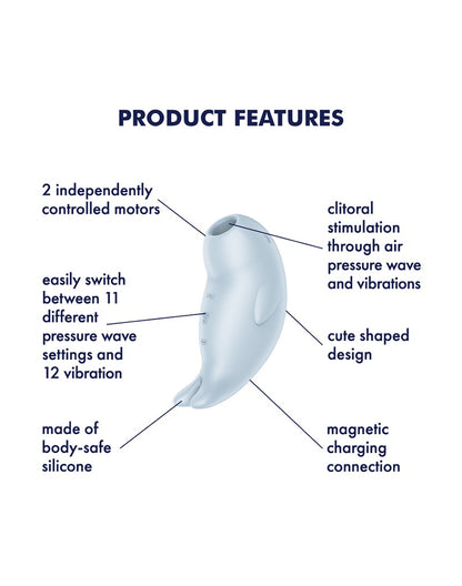 Satisfyer Seal You Soon Luchtdruk Vibrator – Blauw