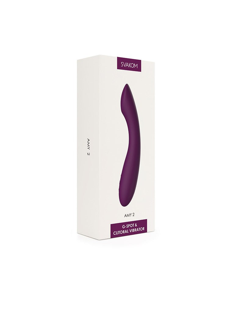 SVAKOM Amy 2 – Flexibele G-Spot Vibrator in Paars