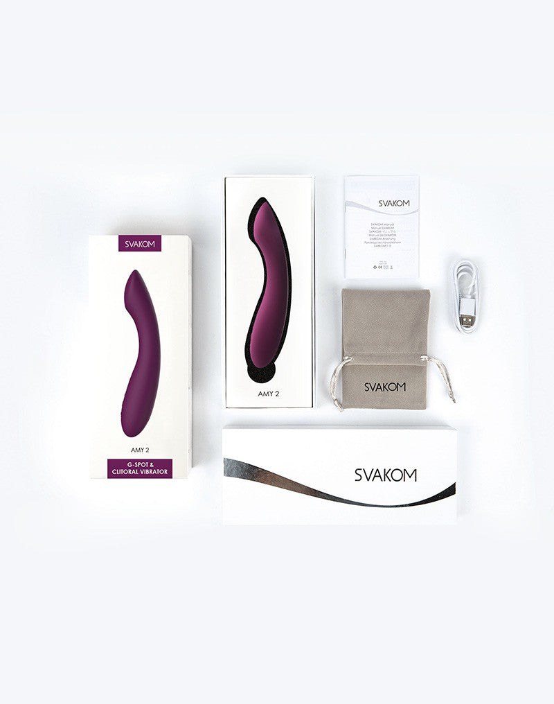 SVAKOM Amy 2 – Flexibele G-Spot Vibrator in Paars