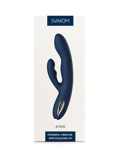 SVAKOM Aylin Rabbit Vibrator met Pulserende Tip – Blauw