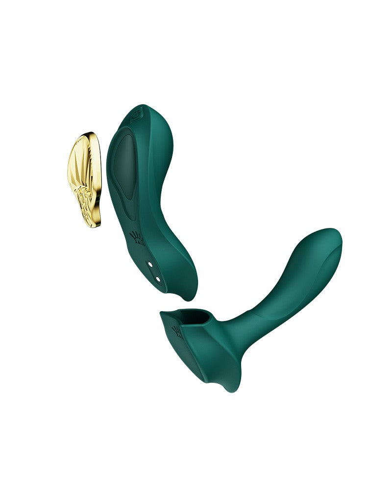 ZALO Aya – Draagbare Vibrator met Afstandsbediening | Groen