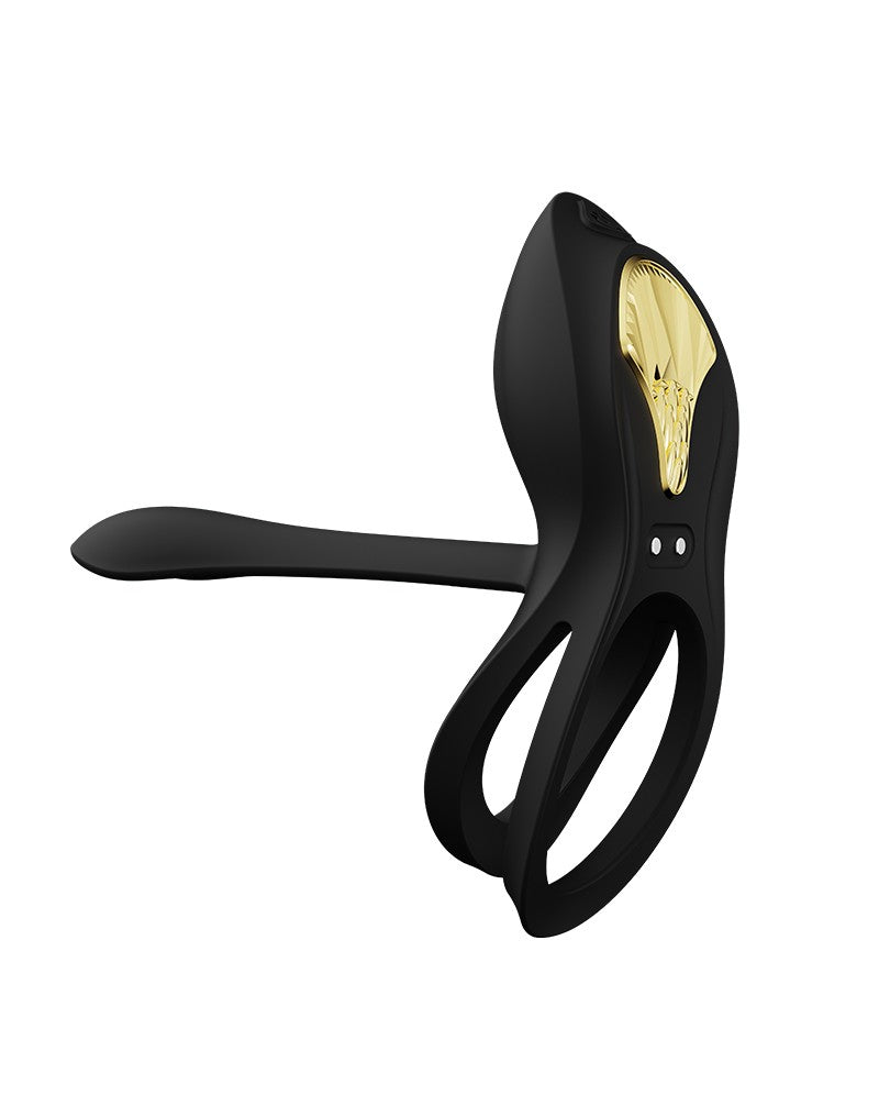 ZALO Bayek Cockring Vibrator met Afstandsbediening – Zwart