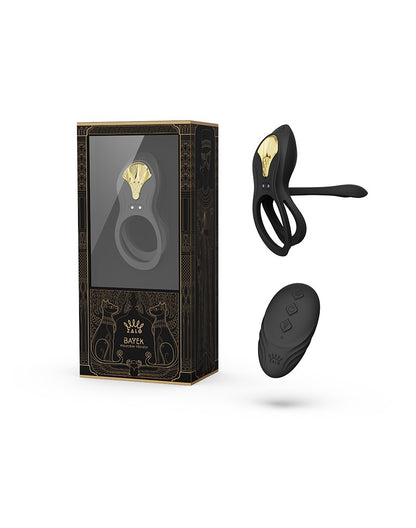 ZALO Bayek Cockring Vibrator met Afstandsbediening – Zwart