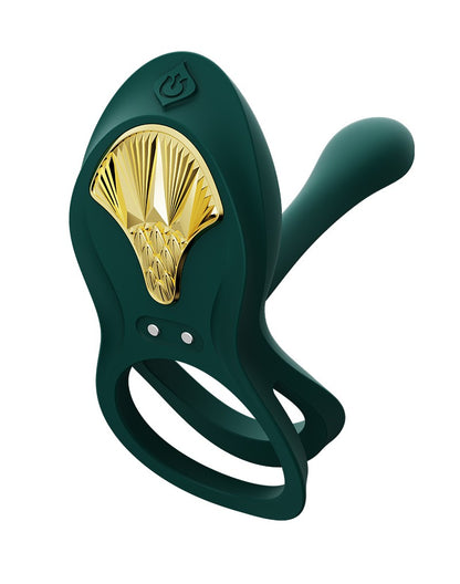 ZALO Bayek Cockring Vibrator met Afstandsbediening – Groen