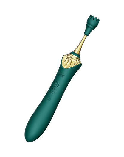 ZALO Bess 2 – Verwarmende Clitoris Massager met 4 Opzetstukken | Groen