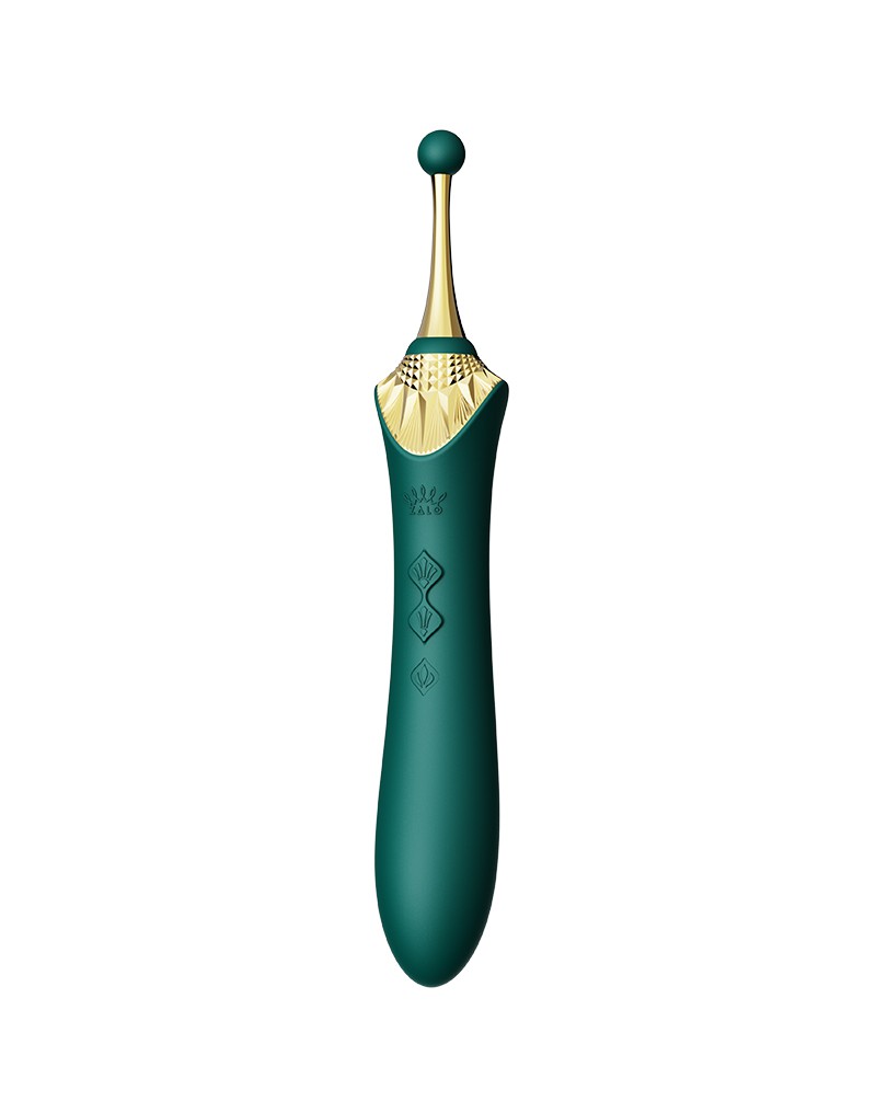 ZALO Bess 2 – Verwarmende Clitoris Massager met 4 Opzetstukken | Groen
