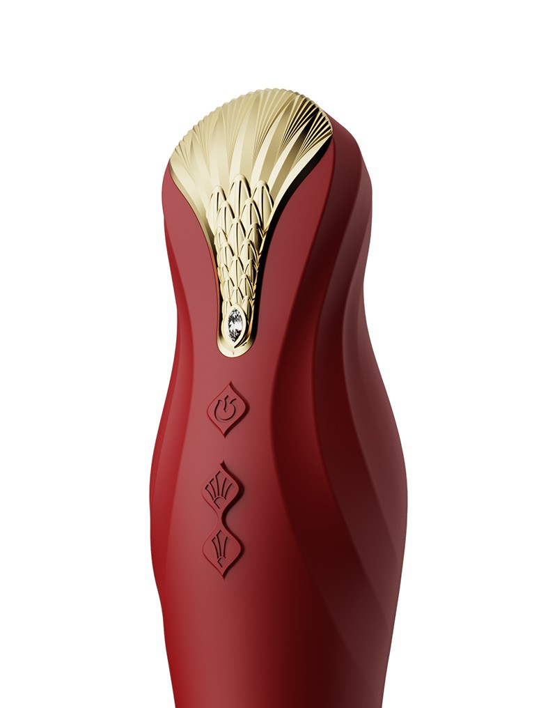 ZALO King Thrusting Vibrator – Rood