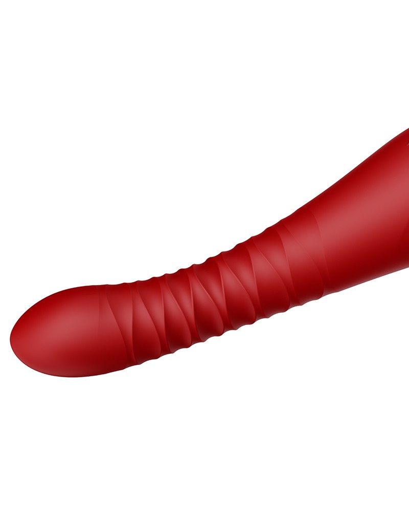 ZALO King Thrusting Vibrator – Rood